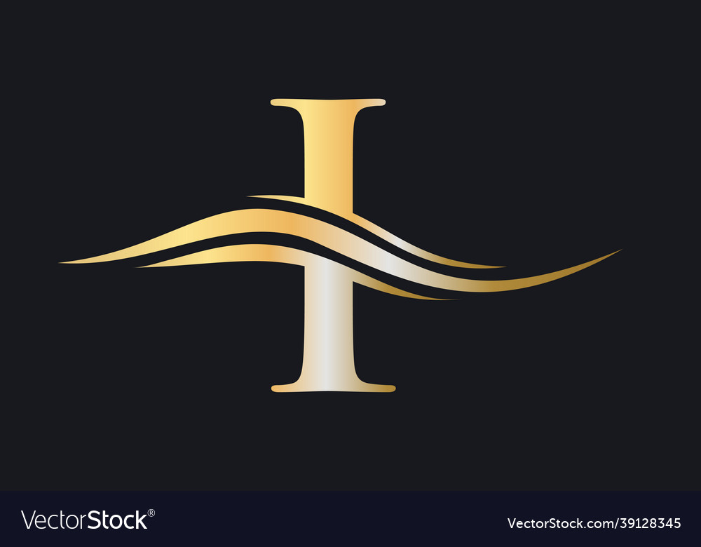 I logo template monogram letter design Royalty Free Vector