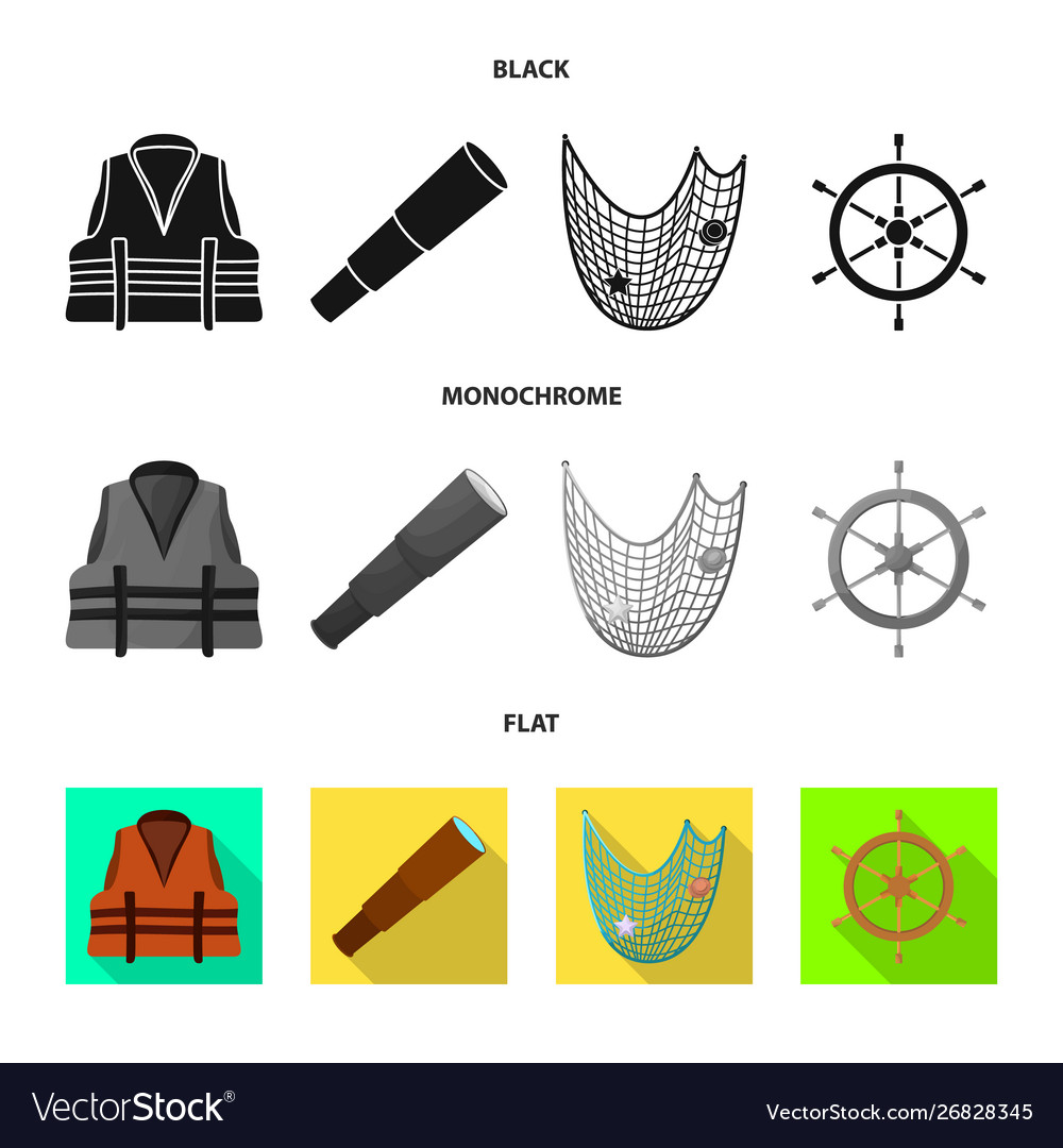 Isolated object journey and seafaring logo vector image Isolated object journey and seafaring logo