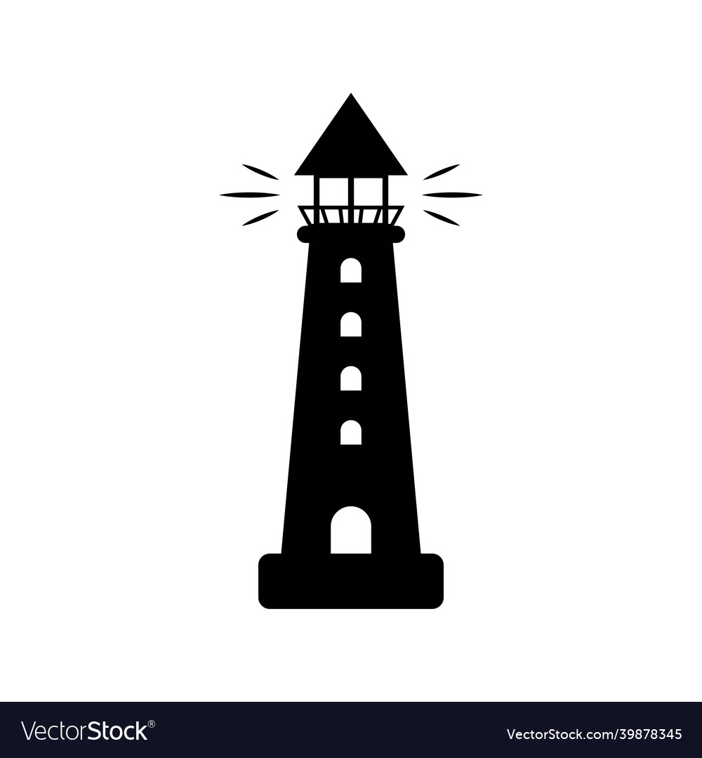 Lighthouse icon design template isolated Vector Image