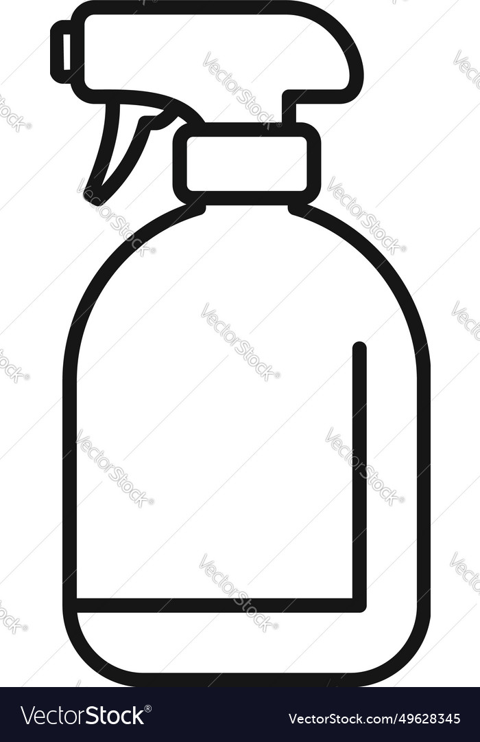 Nozzle sprayer icon outline palm cleanse Vector Image