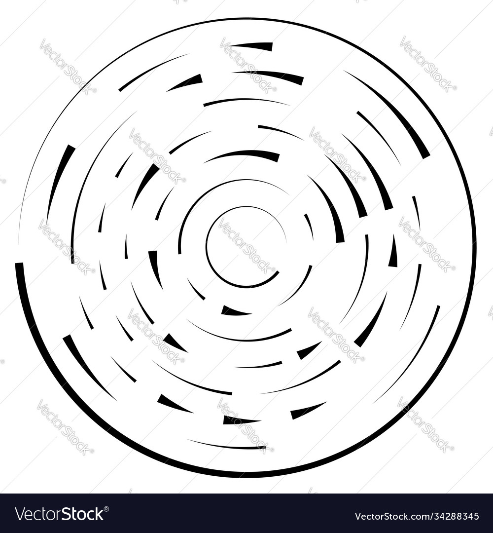 Radial radiating lines abstract burst element vector image Radial radiating lines abstract burst element