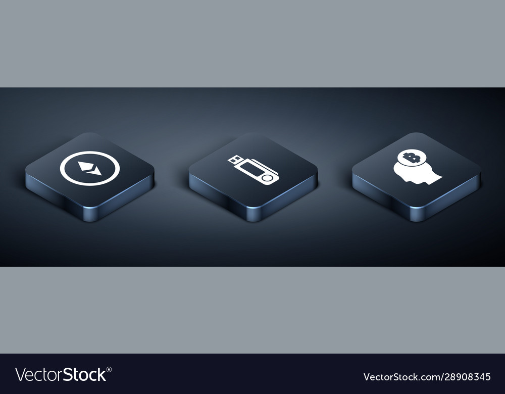Set isometrische Kryptowährung Münze Ethereum Ethe Vector Image Set isometrische Kryptowährung Münze Ethereum Ethe