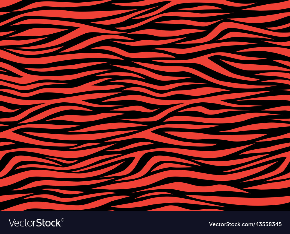 Zebra red abstract seamless pattern colorful vector image Zebra red abstract seamless pattern colorful