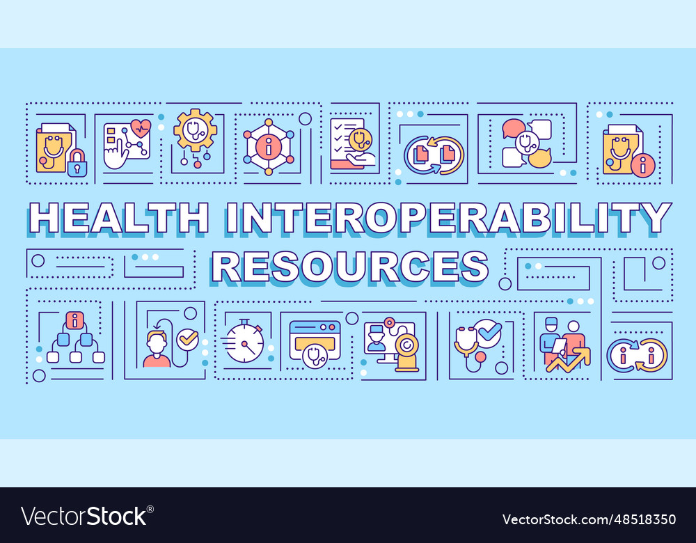 2d hir text with multicolor line icons Vector Image 2d hir text with multicolor line icons