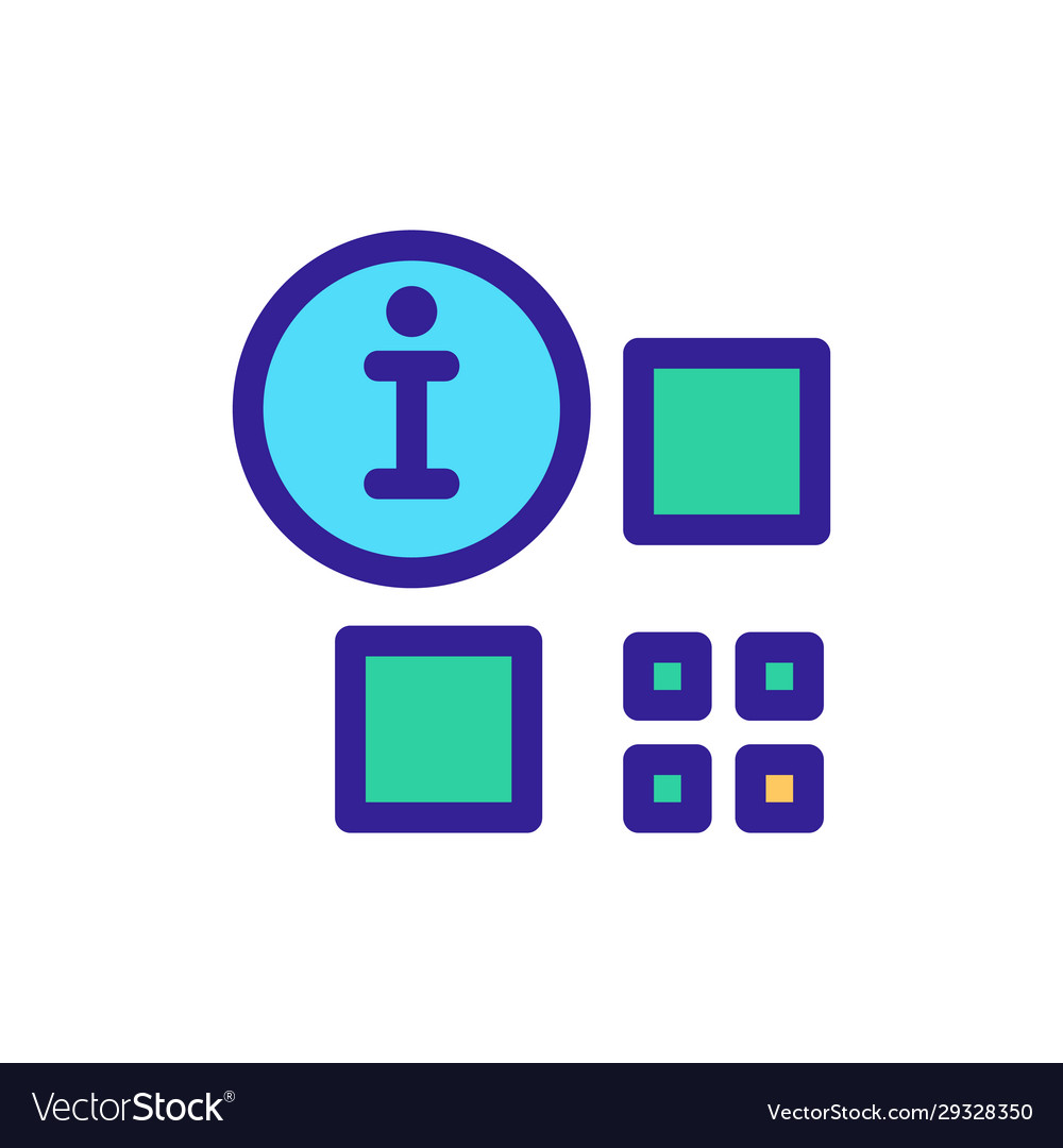 Bar code is an icon isolated contour vector image Bar code is an icon isolated contour