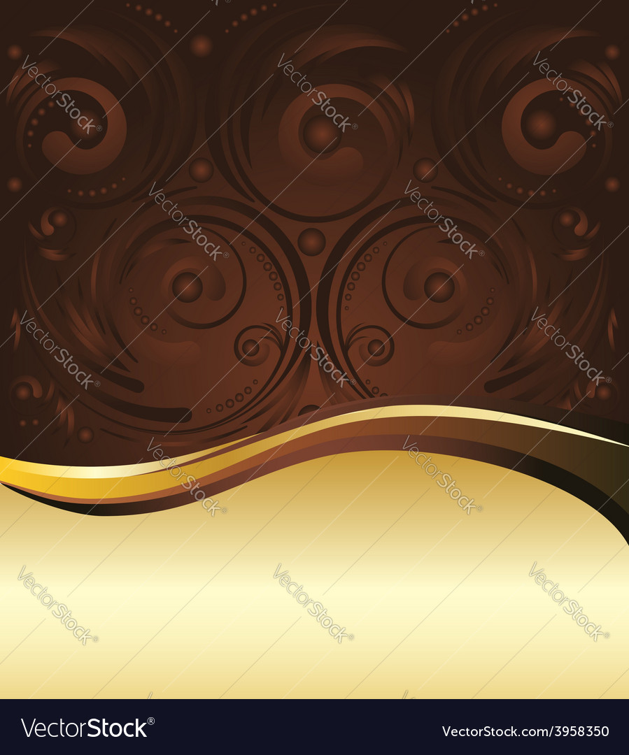 Brown and gold background