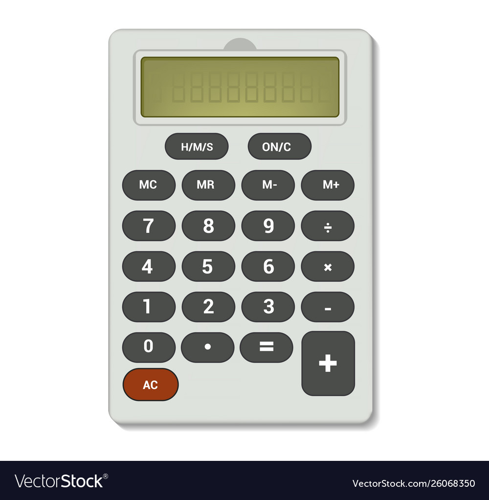 Calculator business accounting calculation Vector Image