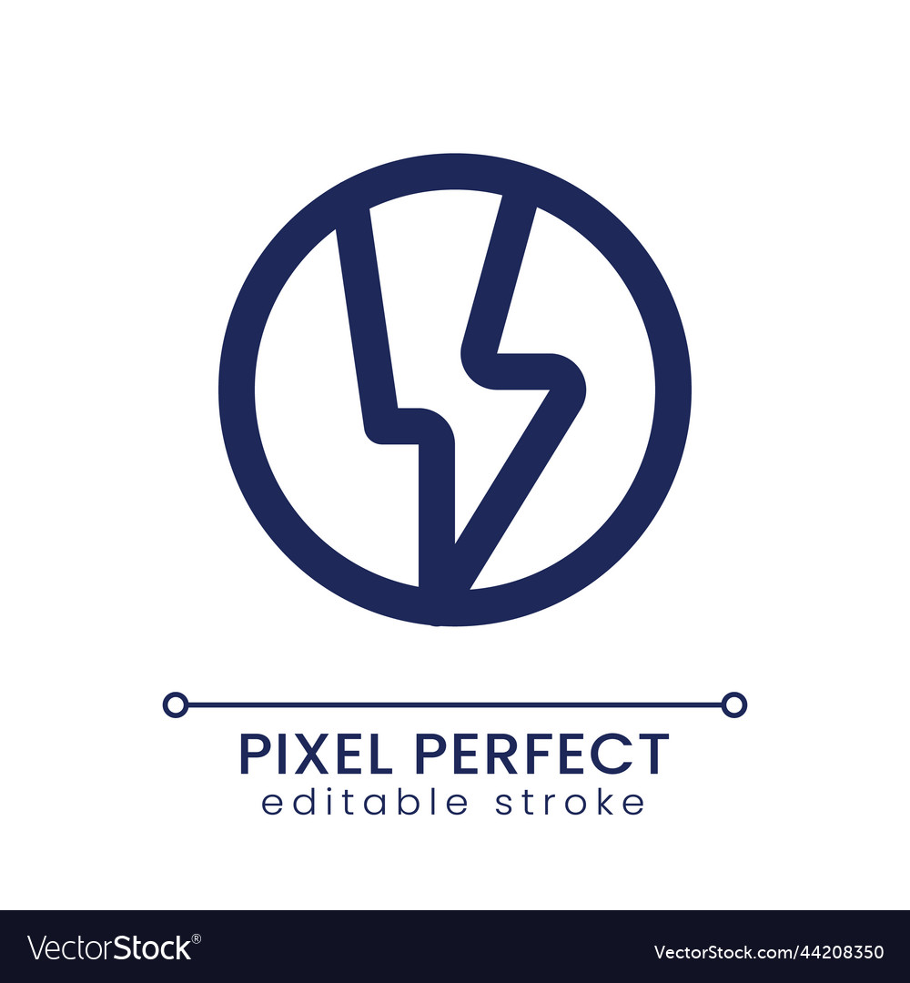Cryptocurrency coin pixel perfect linear ui icon Vector Image Cryptocurrency coin pixel perfect linear ui icon