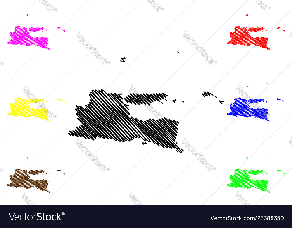 East java map vector image East java map