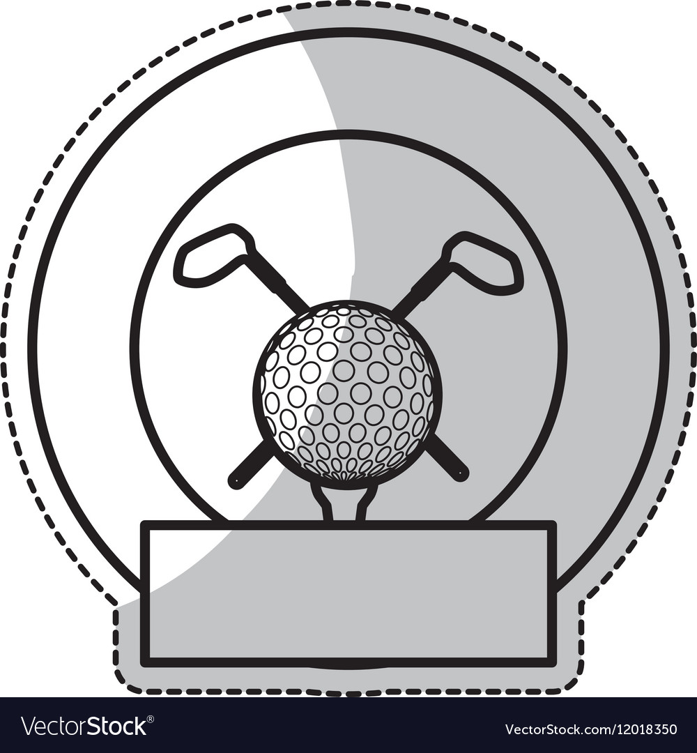 Golf sport design Royalty Free Vector Image - VectorStock