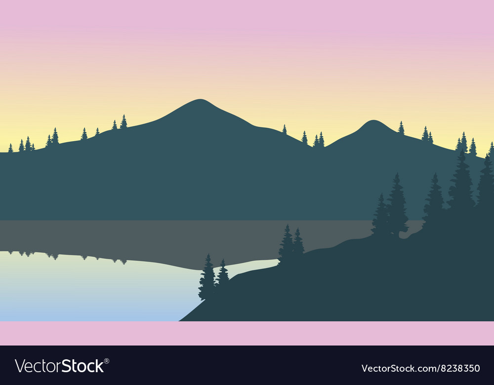 Gray Mountains Reflection