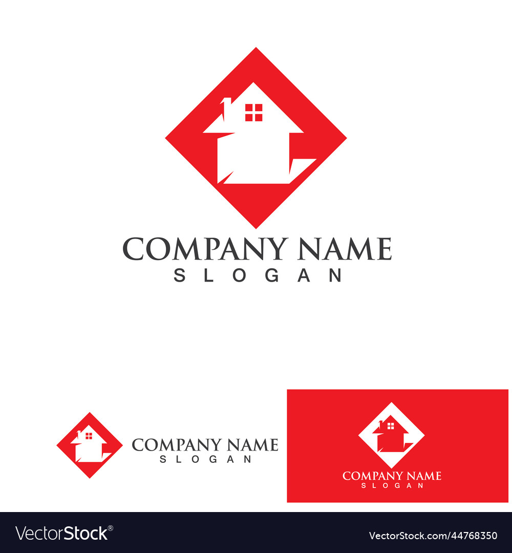 Home and building logo symbol Royalty Free Vector Image