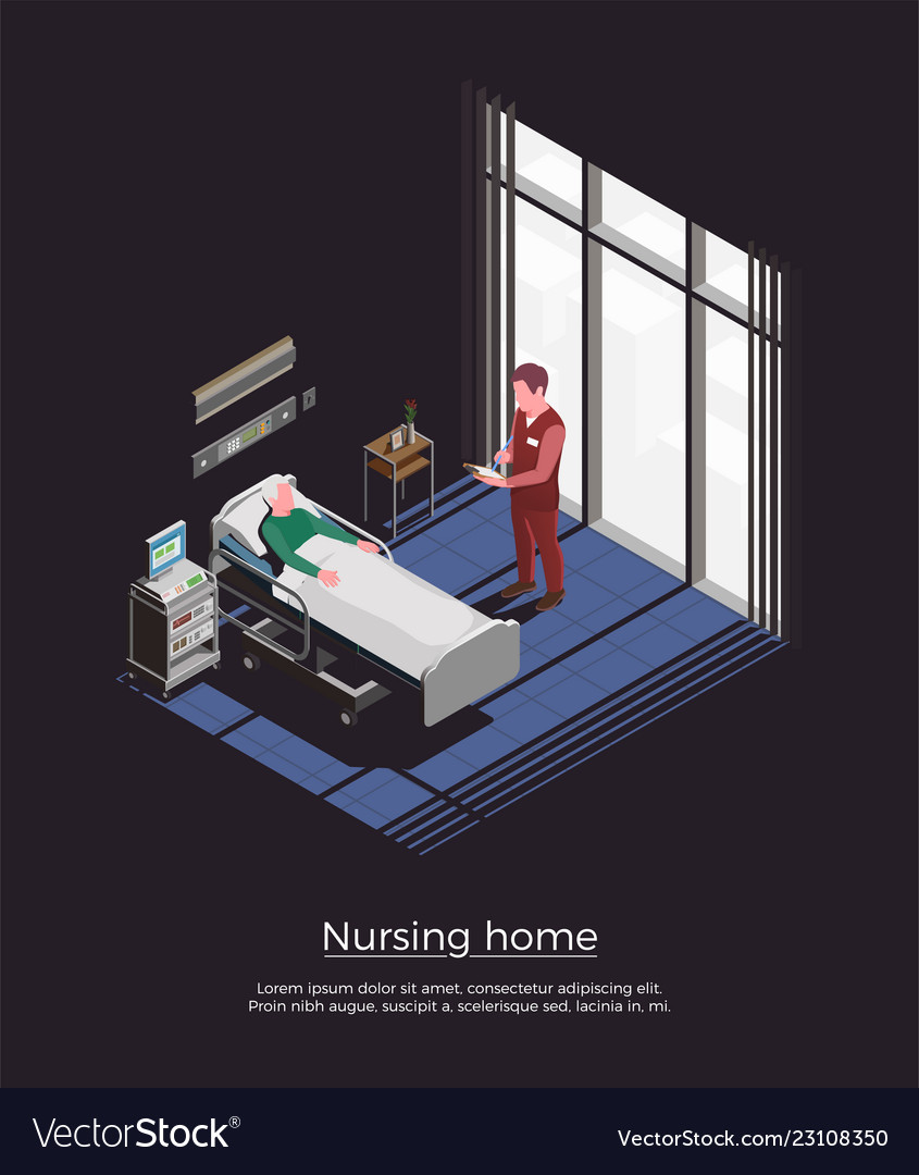 Isometric Nursing Home Vector Images 74