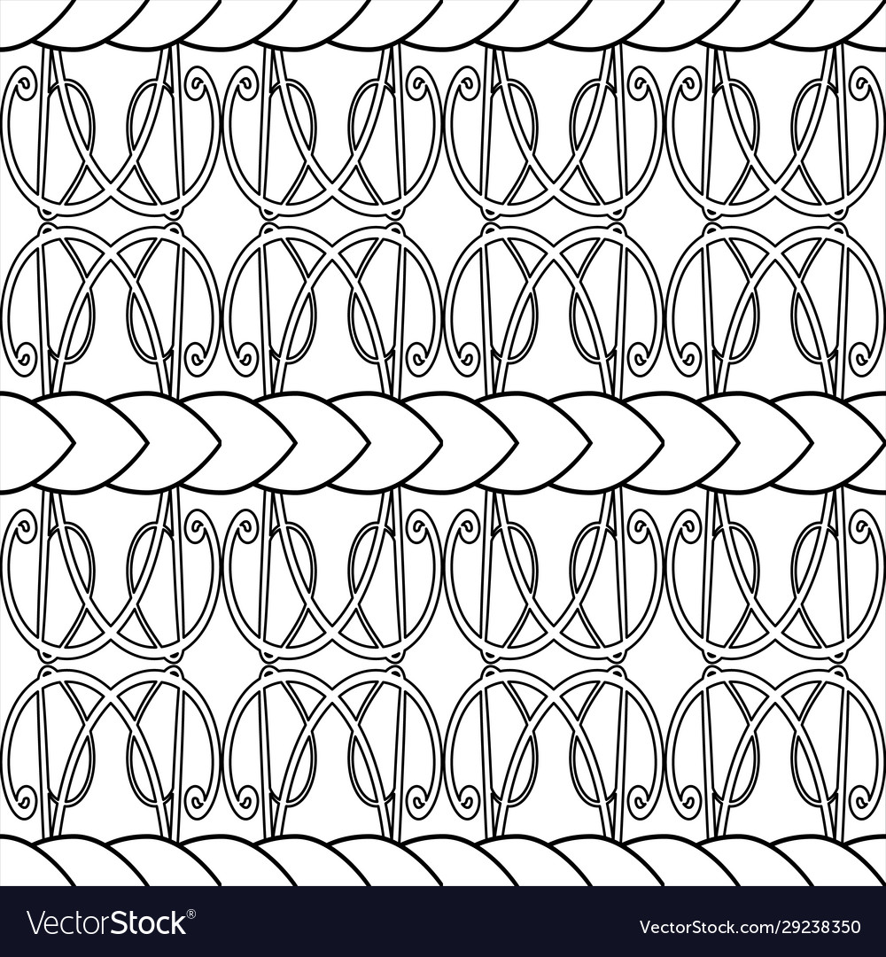Altmodisches monochromes Strickmuster Vector Image Altmodisches monochromes Strickmuster