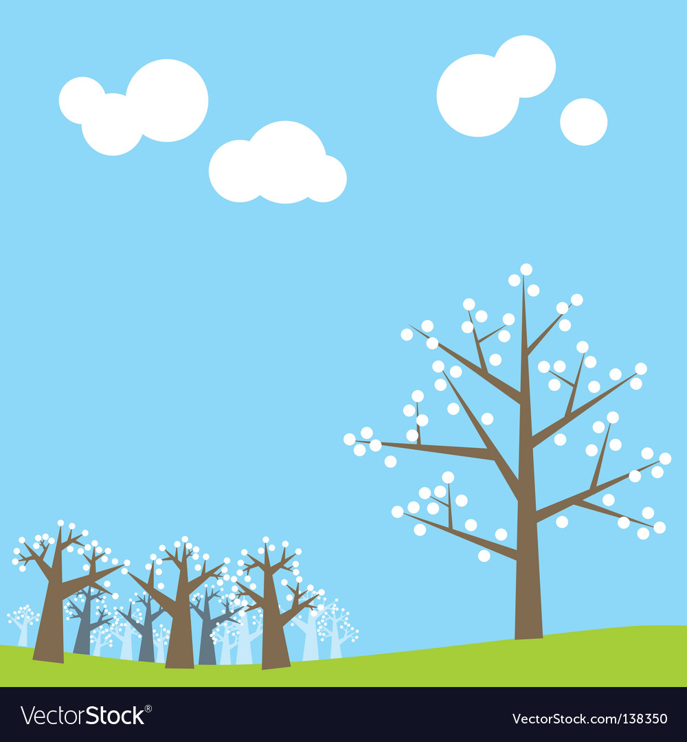Spring day card Royalty Free Vector Image - VectorStock