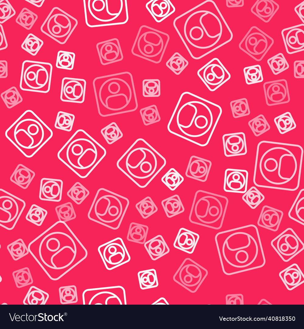 White line create account screen icon isolated Vector Image White line create account screen icon isolated