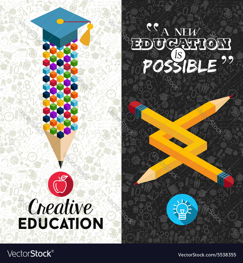 Back To School Creative Banner Royalty Free Vector Image