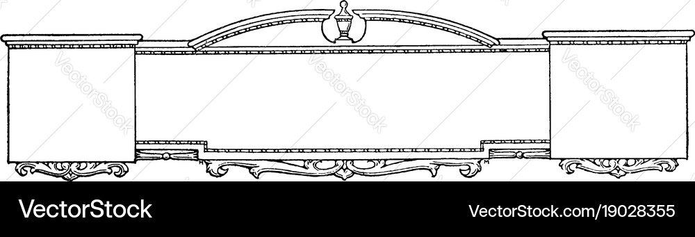 Banner Space For Writing Vintage Engraving Vector Image