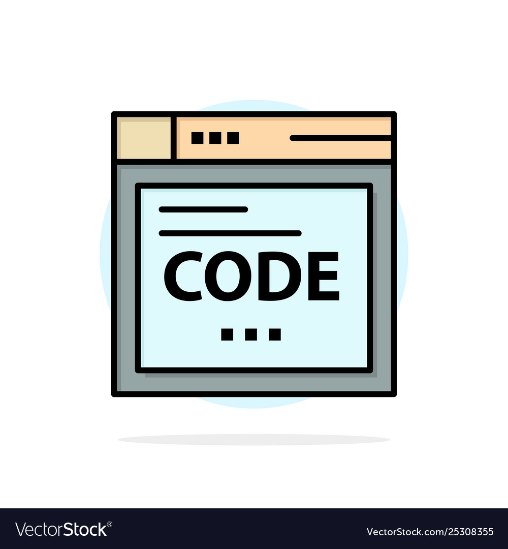 Browser-Internetcode Kodierung abstrakter Kreis vector image Browser-Internetcode Kodierung abstrakter Kreis