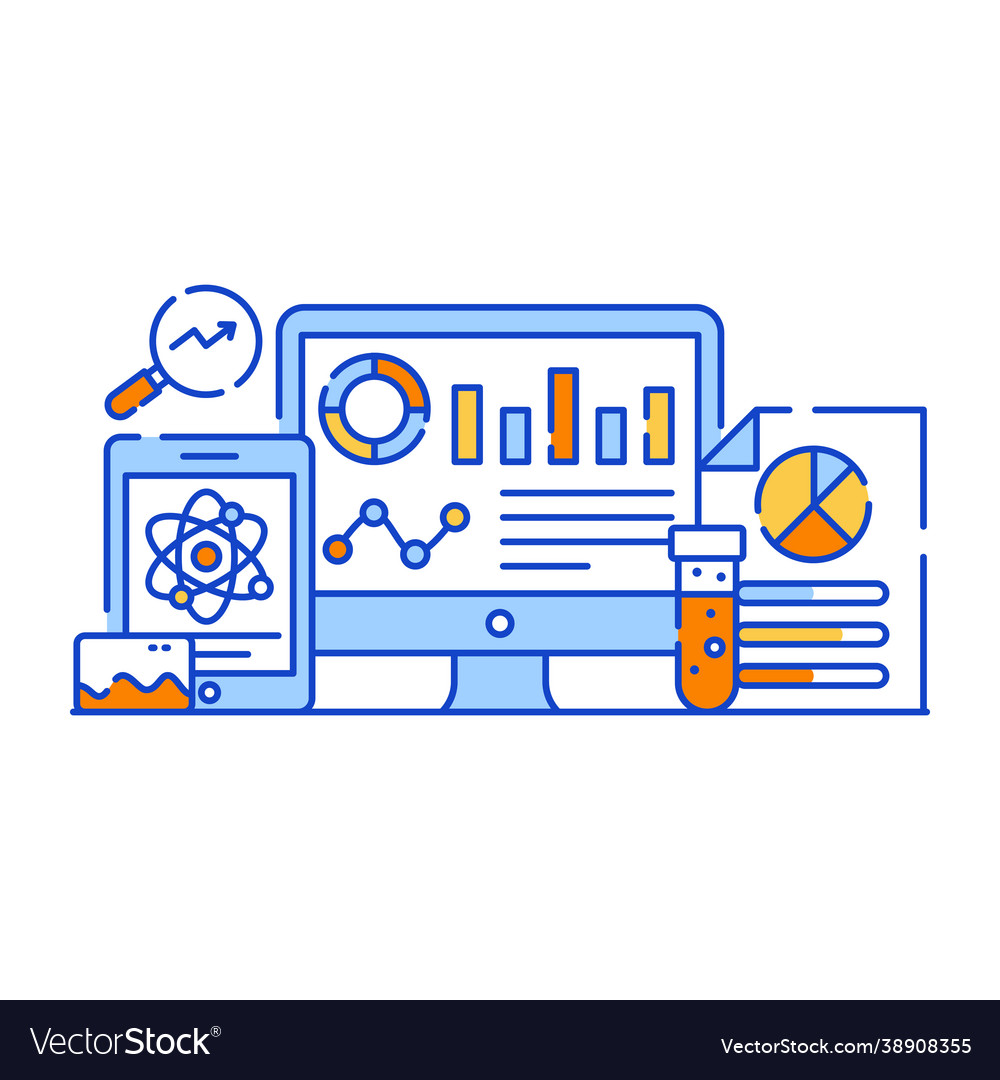 Data science Royalty Free Vector Image - VectorStock