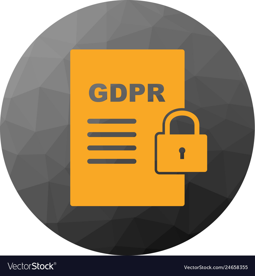 Gdpr security document icon