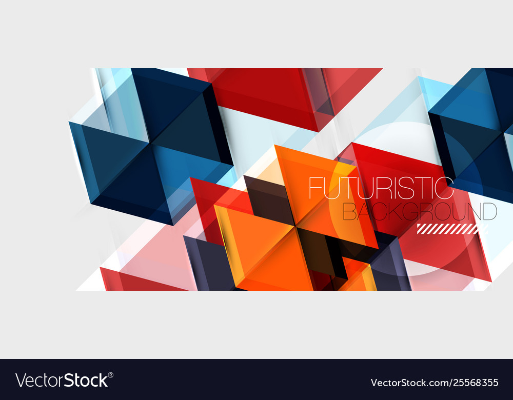 Geometric triangle and hexagon abstract background Vector Image Geometric triangle and hexagon abstract background