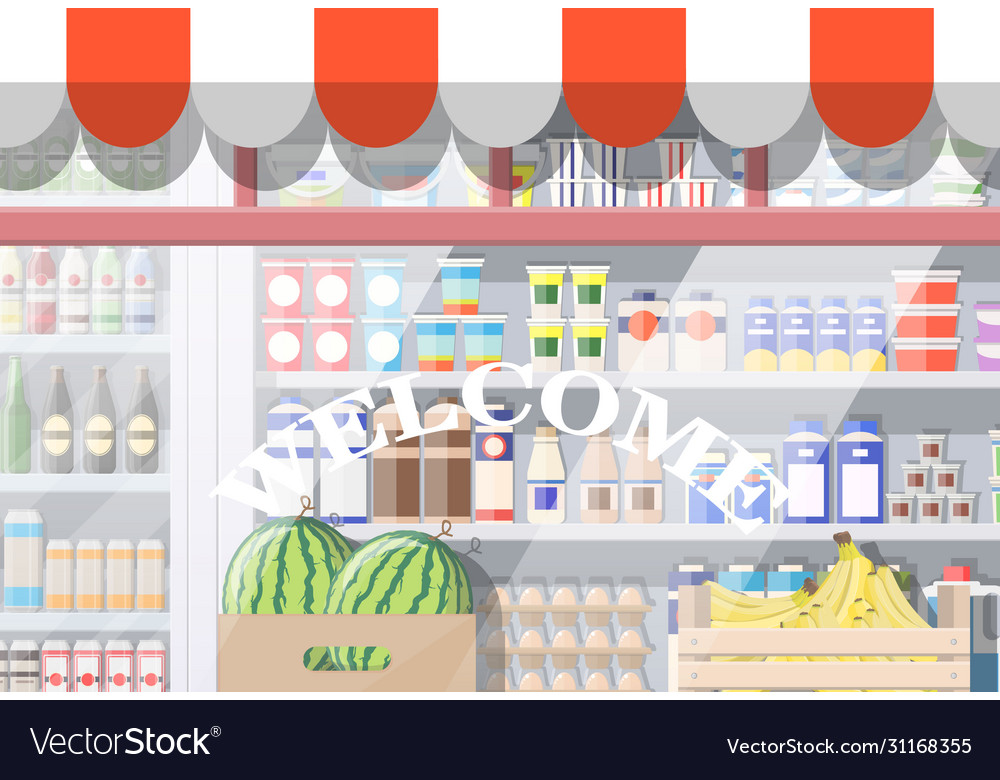 Grocery Store Window Display