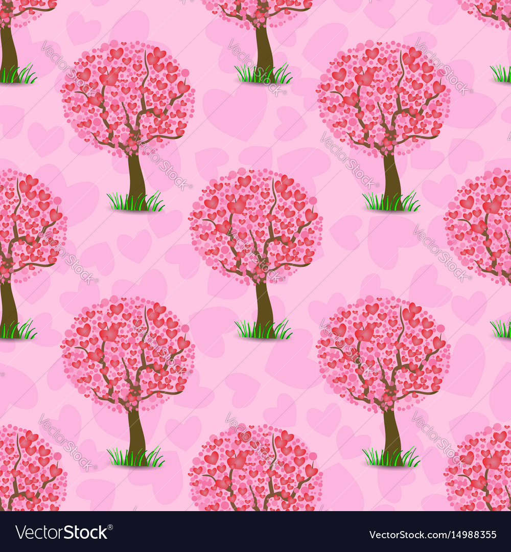 Heart tree pattern