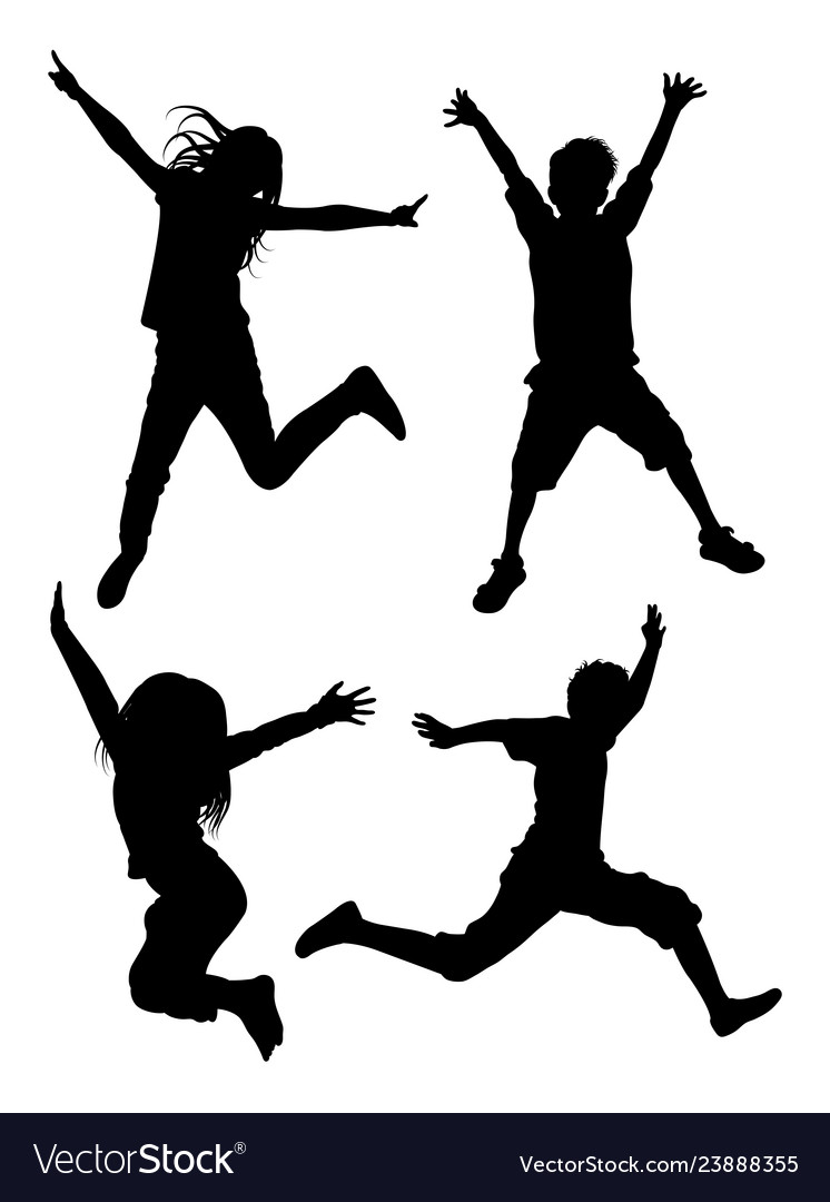 Kids Jumping Vector Art, Icons, and Graphics for Free Download