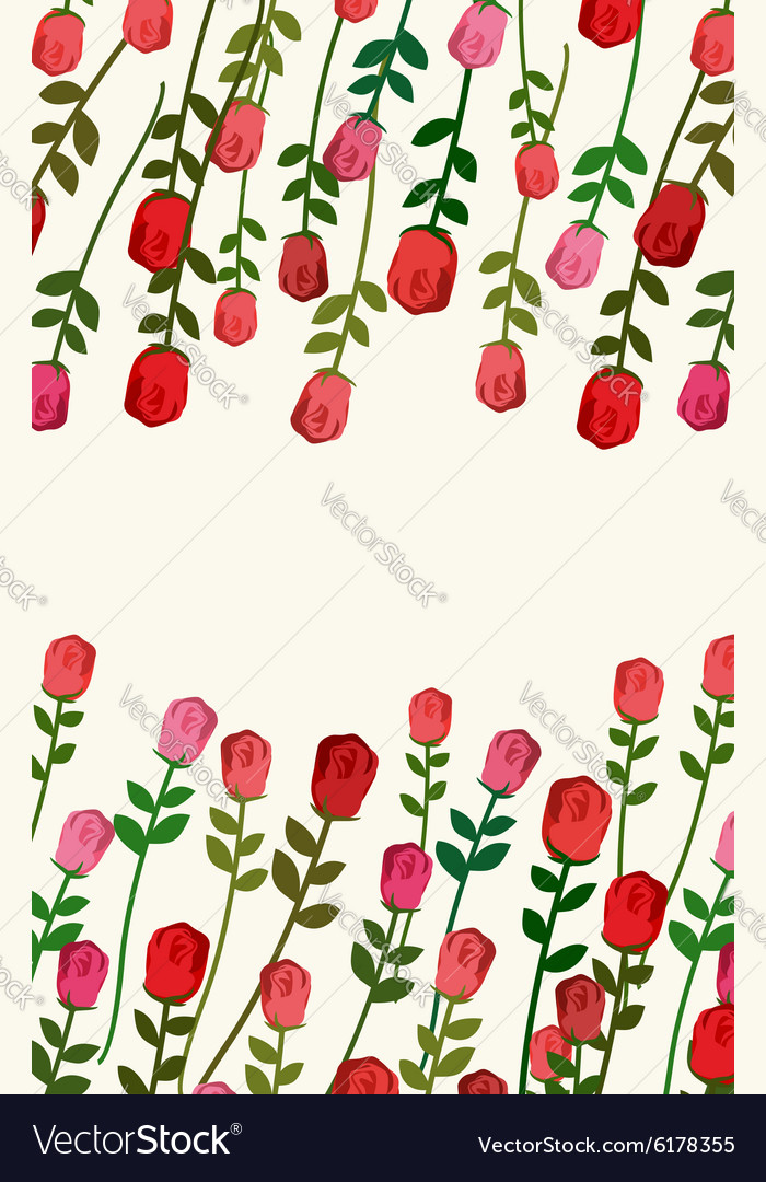 Rose background with space for text of flow
