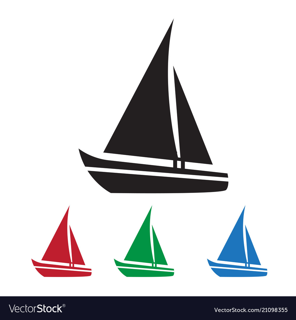 Sailing boat icon