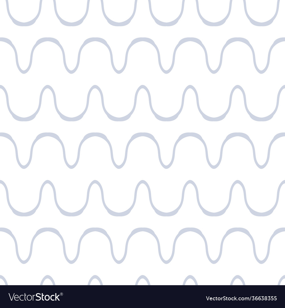 Seamless abstract pattern with doodle wave good vector image Seamless abstract pattern with doodle wave good