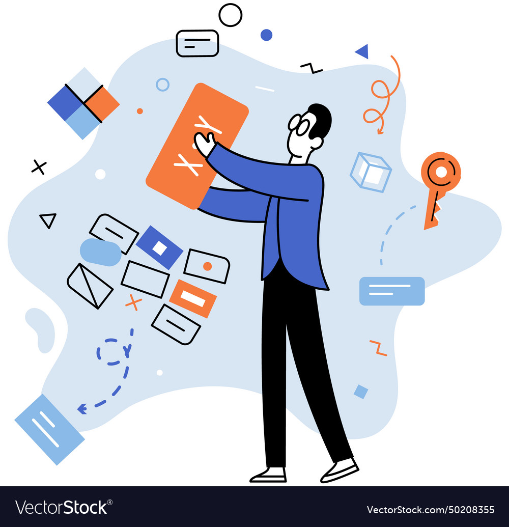 Startup idea progress drives growth and ensures Vector Image