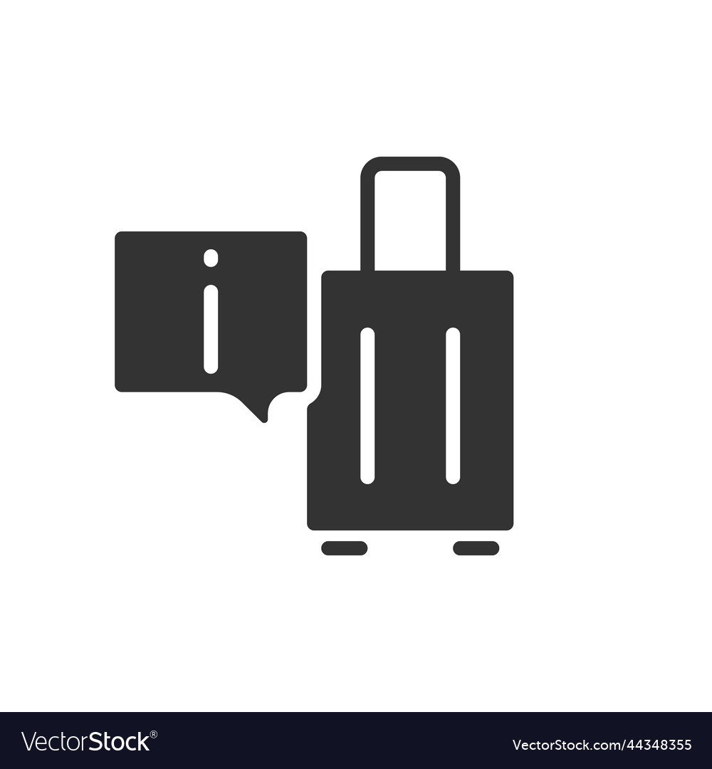 tourist-information-center-black-glyph-icon-vector-image