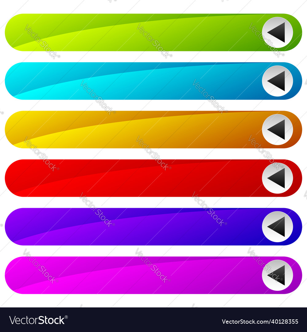 Web button banner plaque bar design element Vector Image Web button banner plaque bar design element
