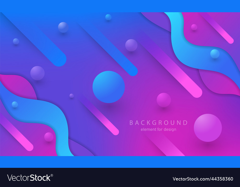 Abstract background with lines circles and wave