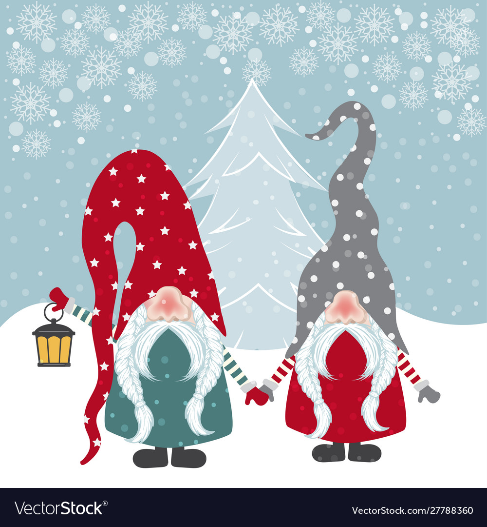 Beautiful flat design christmas card with happy