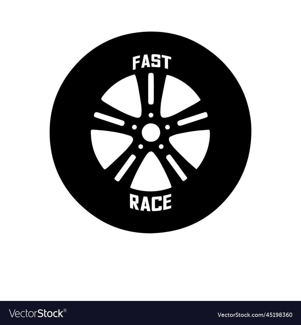 Car wheels time to race Royalty Free Vector Image