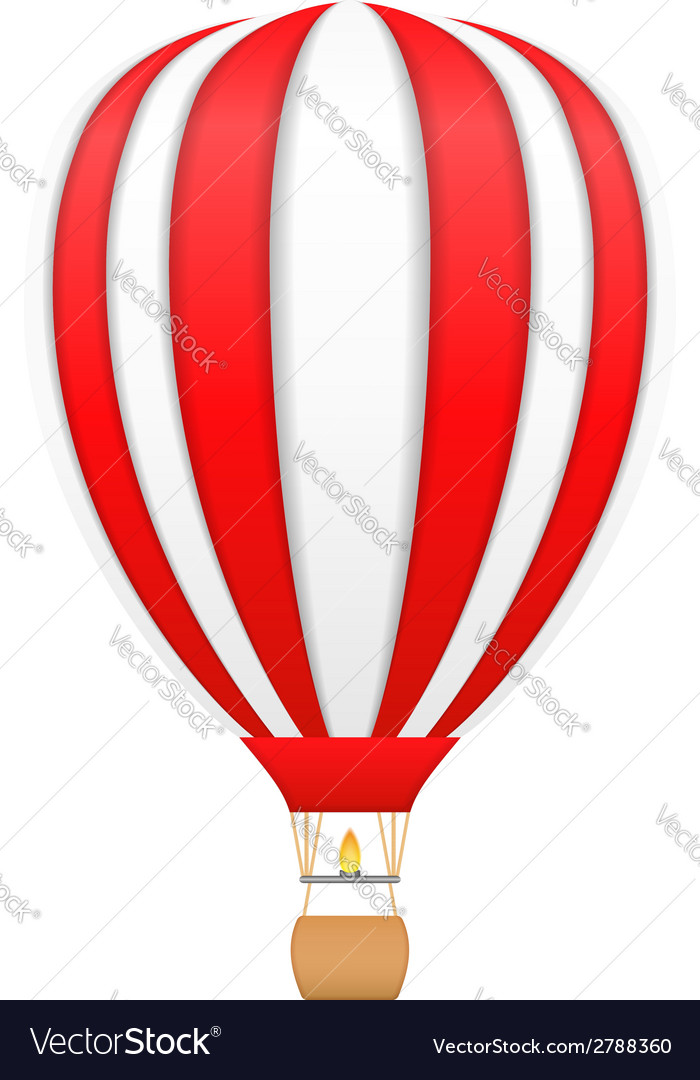 Hot Air Balloon Royalty Free Vector Image Vectorstock 9020