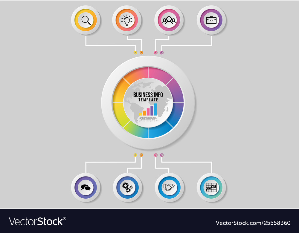 Infographic design template with options steps