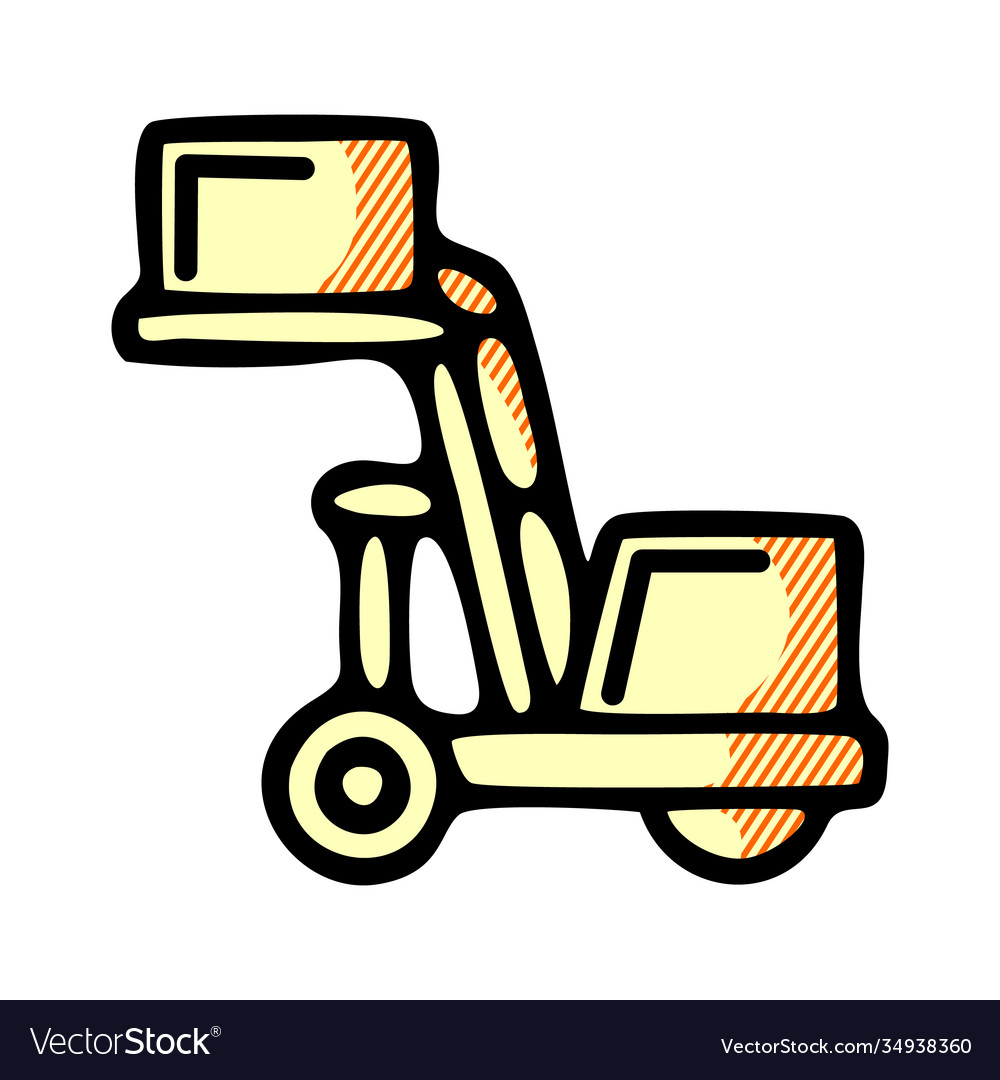 Ladder icon isolated on white background from vector image Ladder icon isolated on white background from