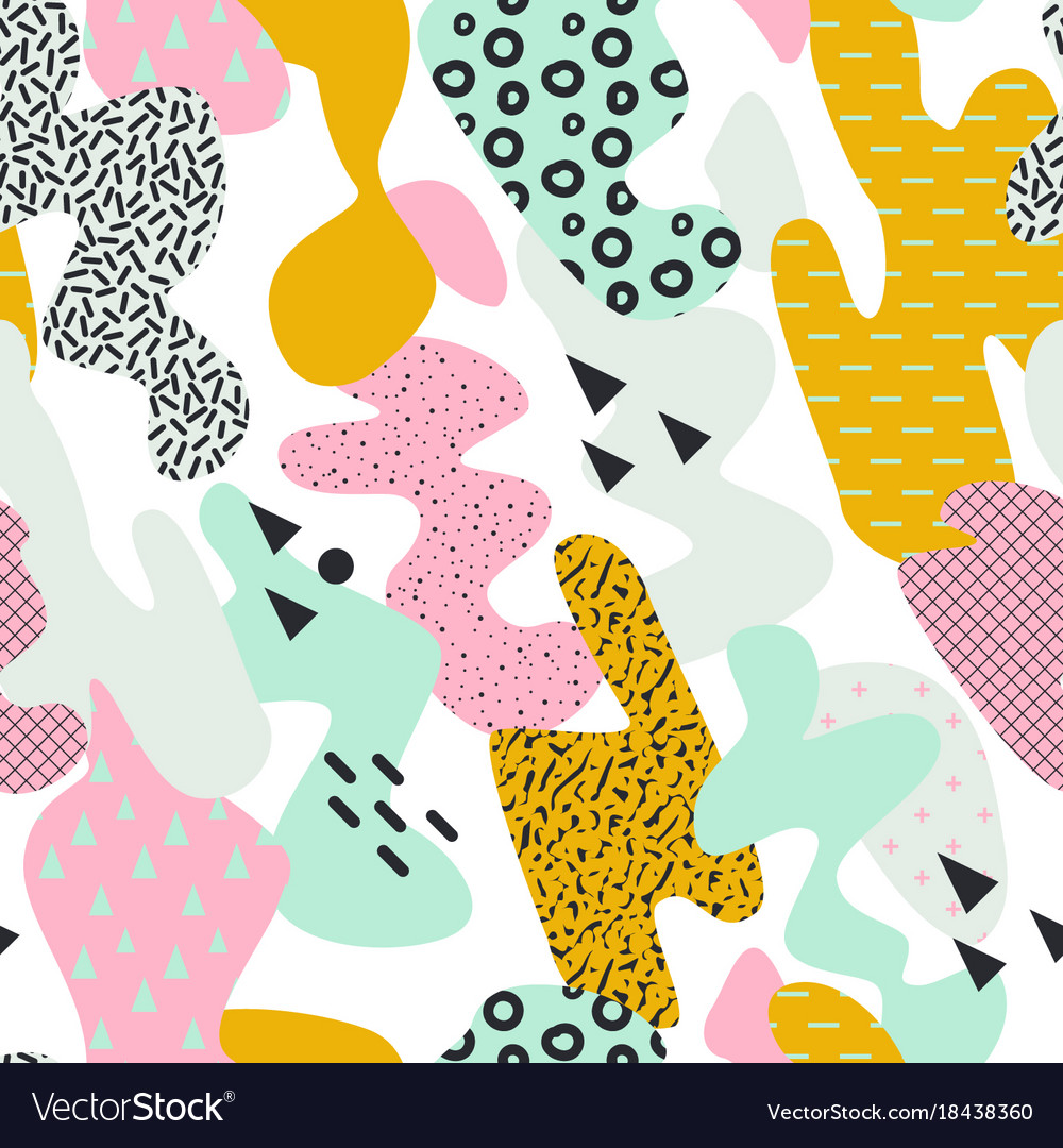 Memphis Style Abstract Pattern
