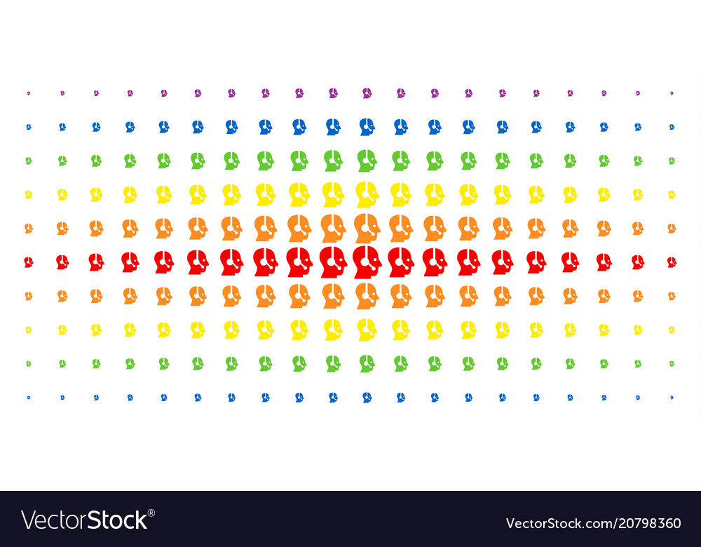 Operator spectrum halftone matrix vector image Operator spectrum halftone matrix