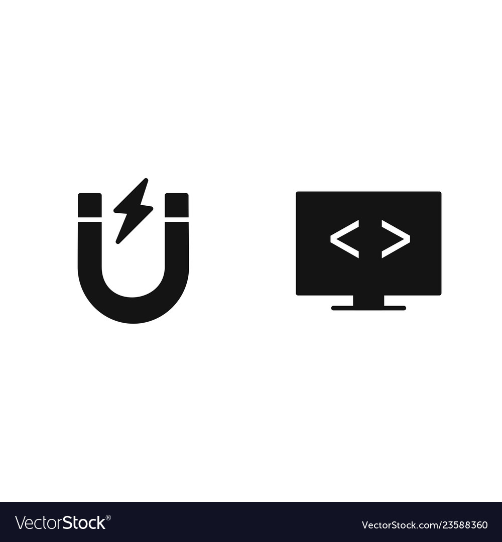 Set of seo search engine optimization icons vector image Set of seo search engine optimization icons