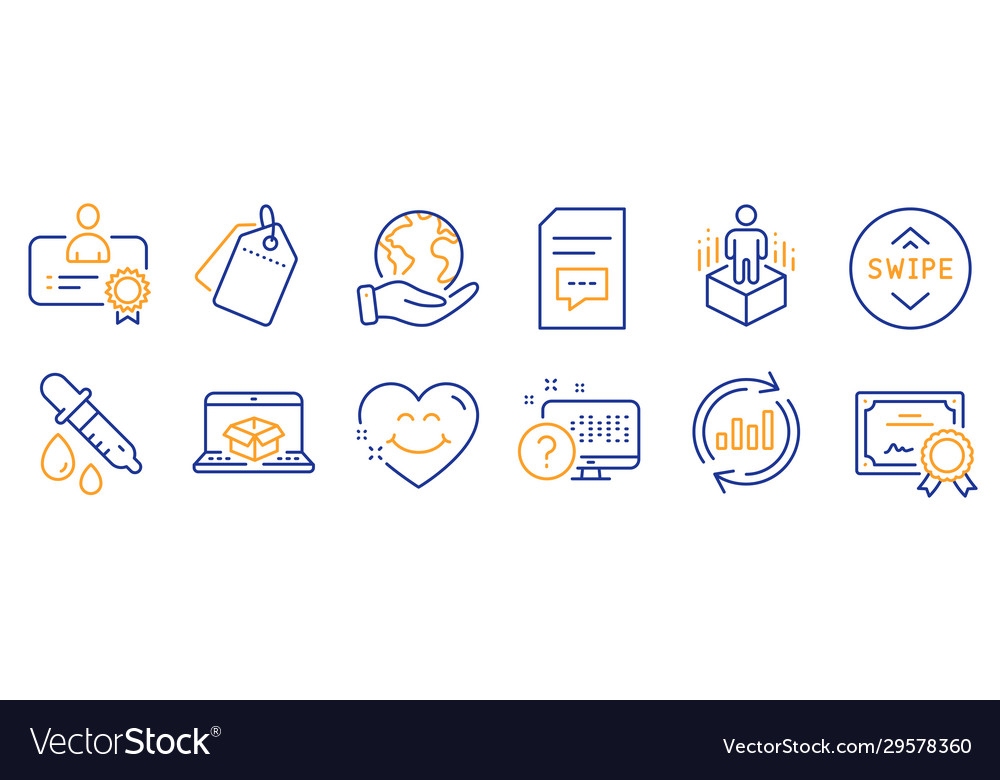 Set Technologie-Icons wie Online-Lieferung