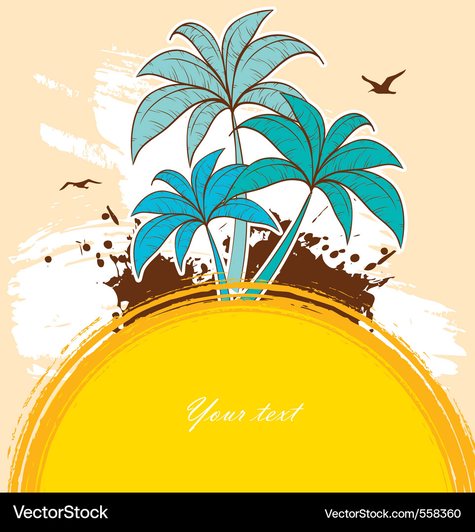 Tropical background Royalty Free Vector Image - VectorStock