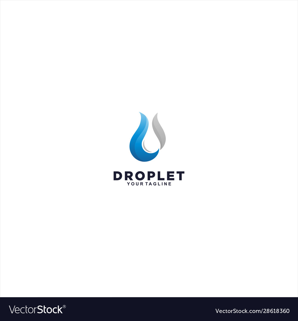 Water drop logo template