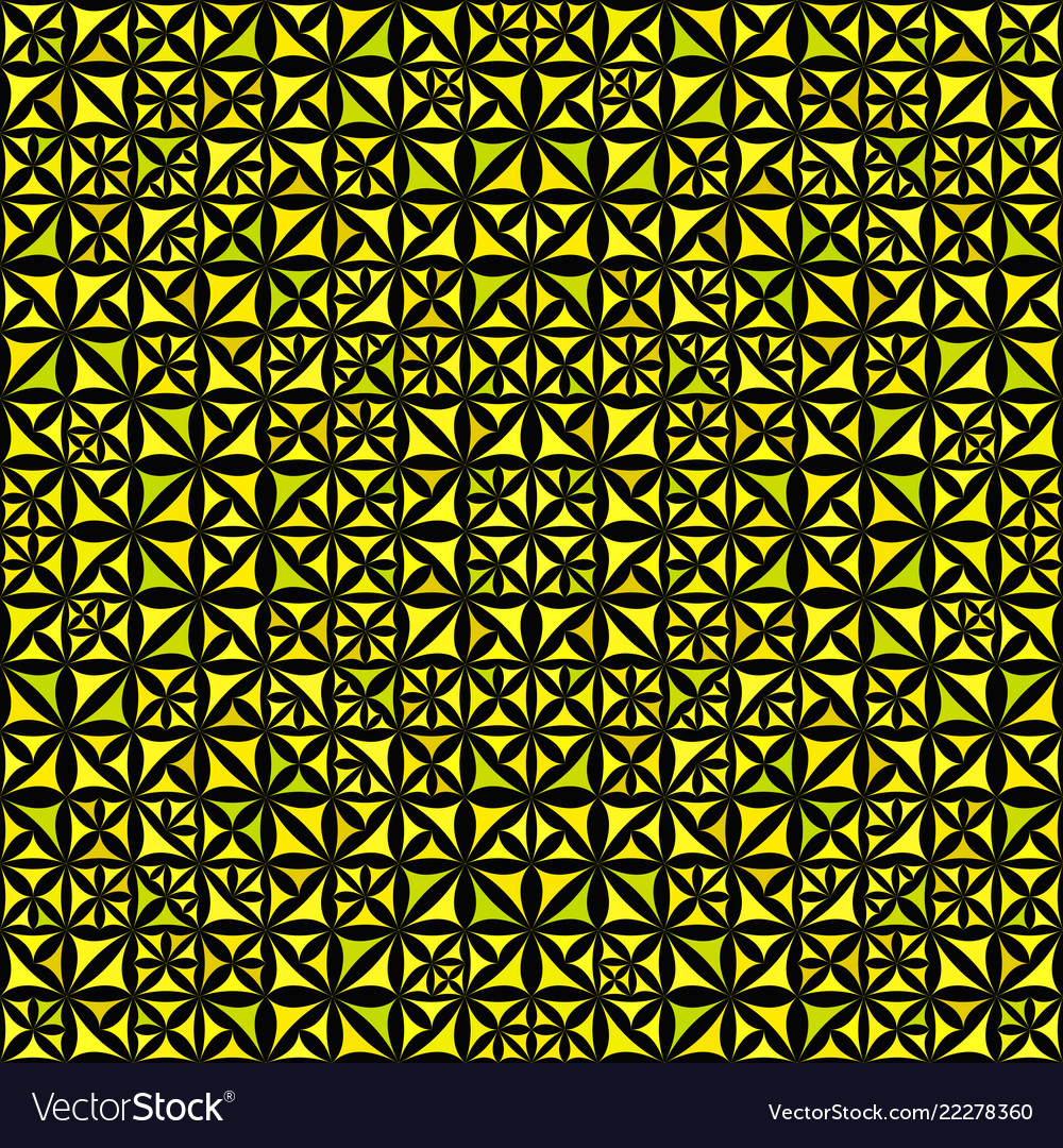 Yellow seamless abstract curved triangle vector image Yellow seamless abstract curved triangle