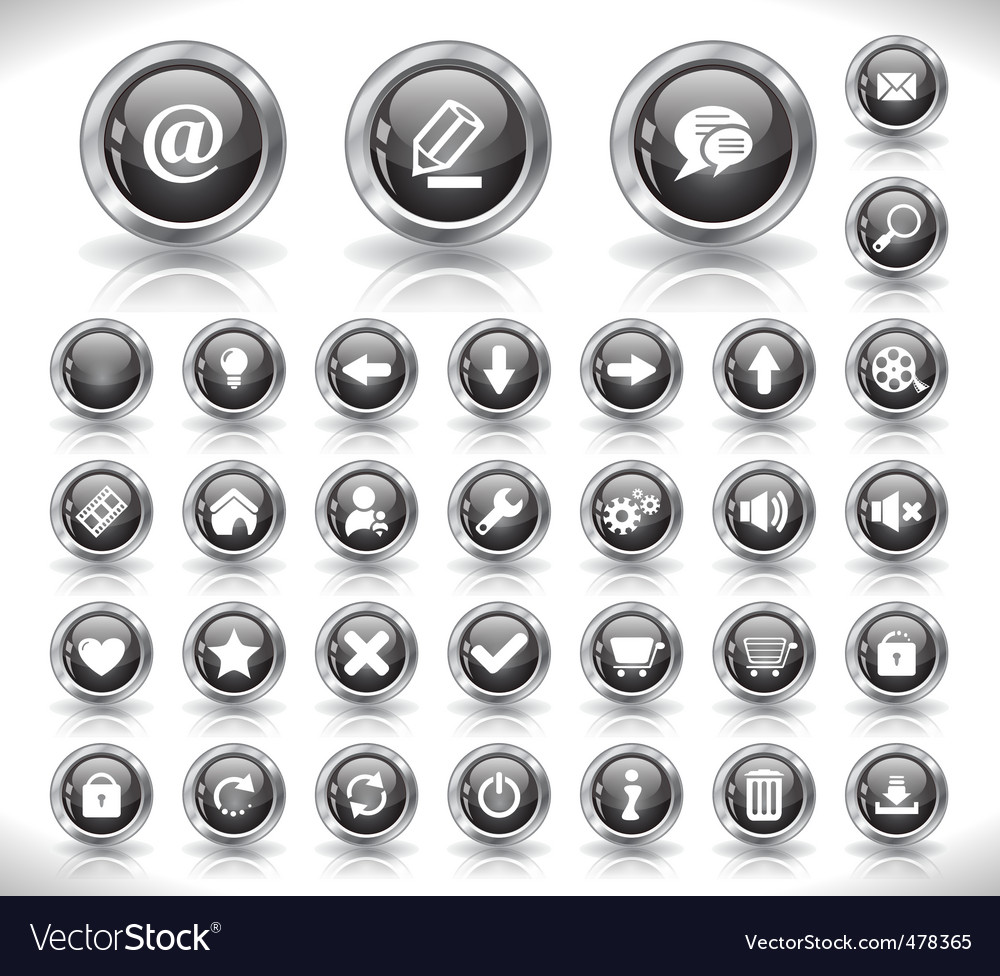 Chrome Website Buttons & Icons