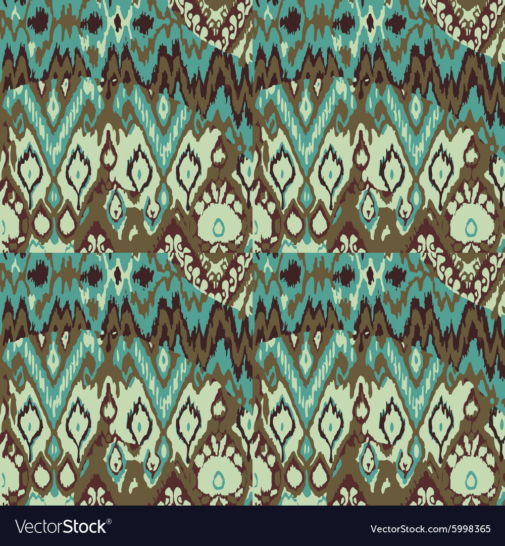 Colored seamless ethnic print pattern abstract